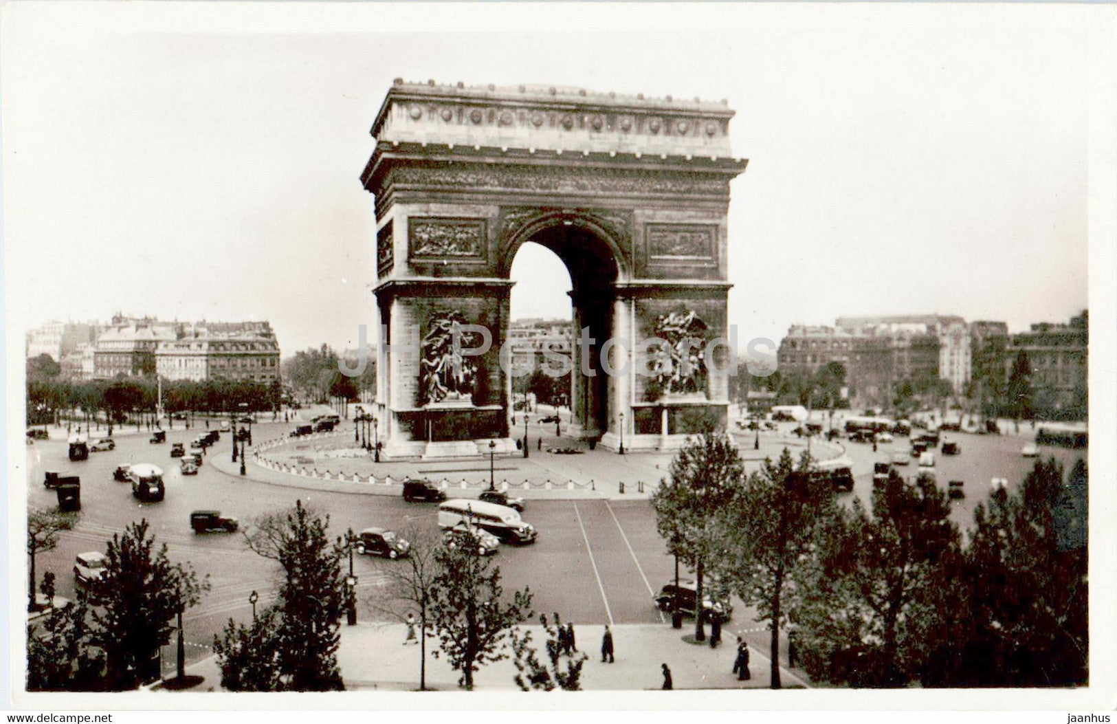Paris - L'Arc de Triomphe - 7 - old postcard - France - unused - JH Postcards