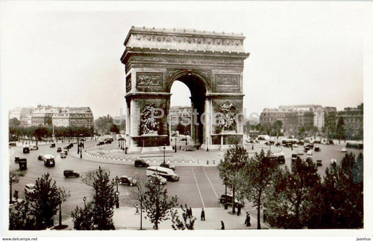 Paris - L'Arc de Triomphe - 7 - old postcard - France - unused - JH Postcards