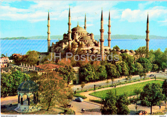Istanbul - The Blue Mosque - Sultan Ahmet Mosque - 1976 - Turkey - used - JH Postcards