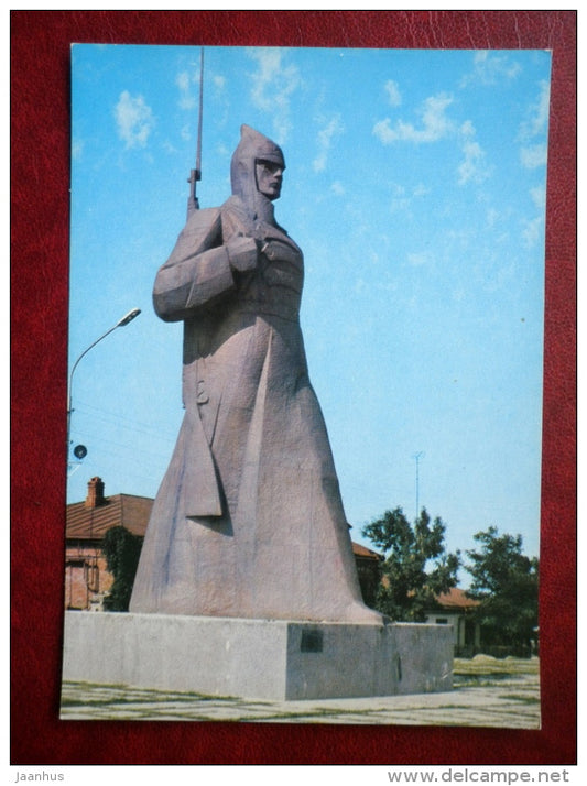 soldier monument - Stavropol - 1978 - Russia USSR - unused - JH Postcards