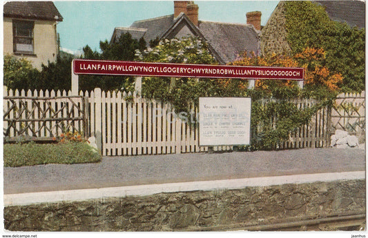 Llanfairpwllgwyngyll - 1970 - United Kingdom - Wales - used - JH Postcards