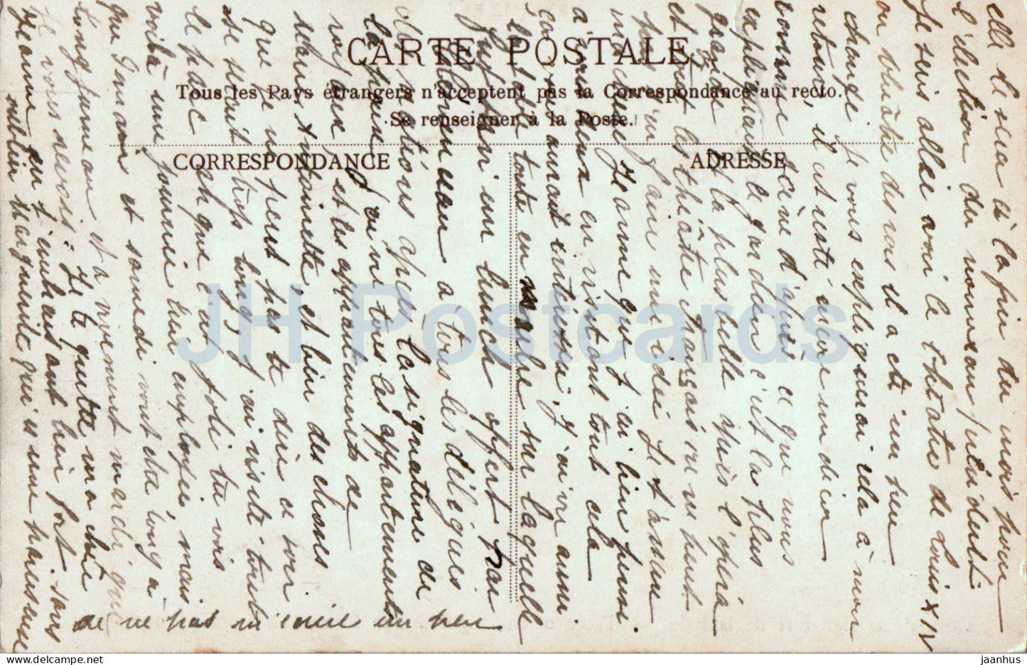 Versailles - Table de la signature de la Paix - Table of the Signature of Peace 1919 - old postcard - France - used