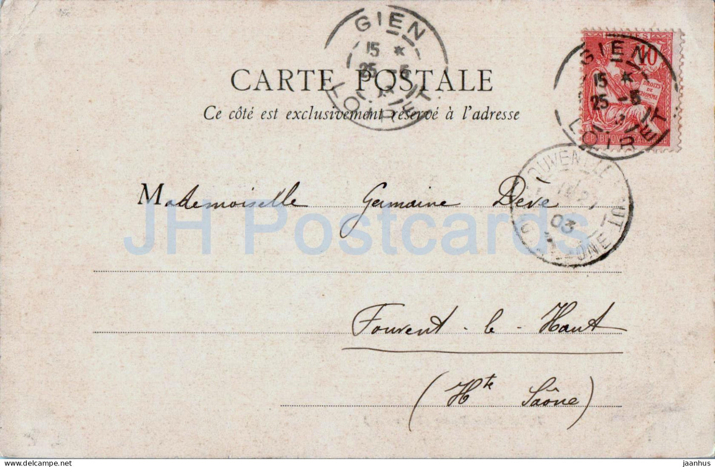 Beaugency - Eglise Notre Dame - church - old postcard - 1903 - France - used