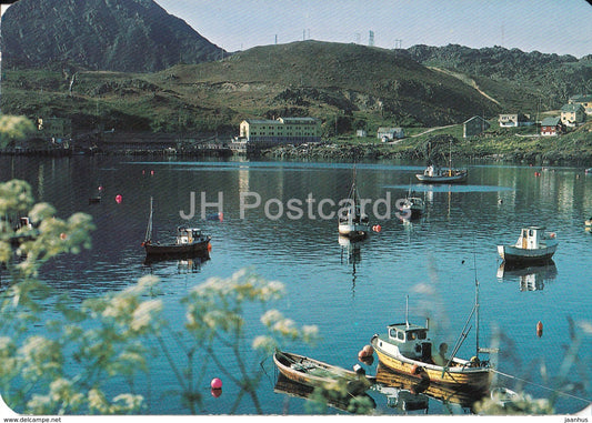 Sifi Sommerhospits - Honningsvag - summer hospice - boat - 1986 - Norway - used - JH Postcards