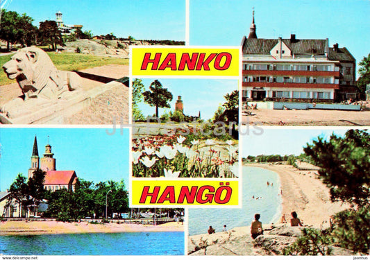 Hango - Hanko - town views - 1982 - Finland - used - JH Postcards