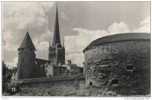 Fat Margaret and Stolting towers - Old Town - Towers of Tallinn - Tallinn - 1972 - Estonia USSR - unused - JH Postcards