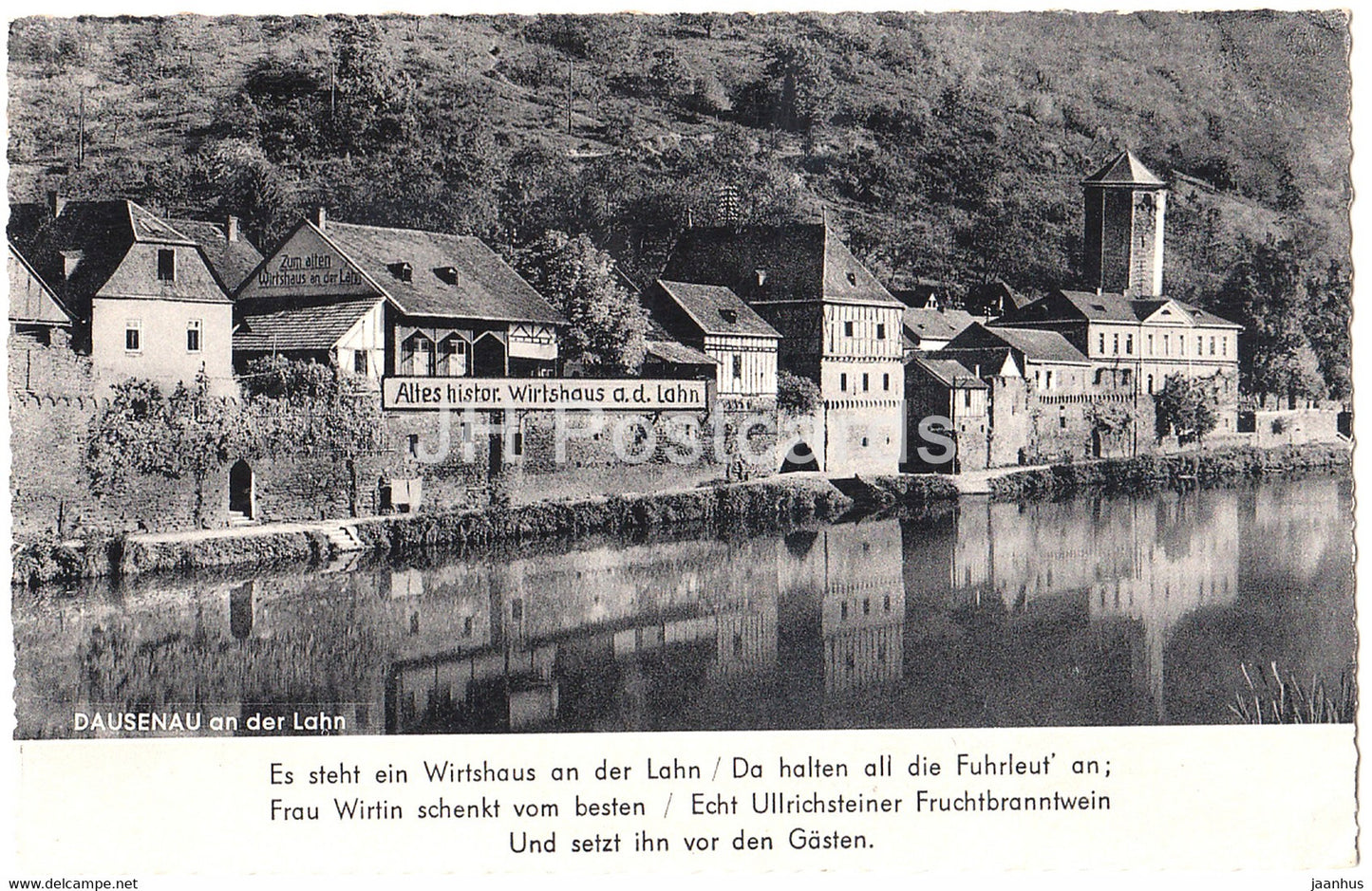 Dausenau and der Lahn - 1960 - Germany - used - JH Postcards