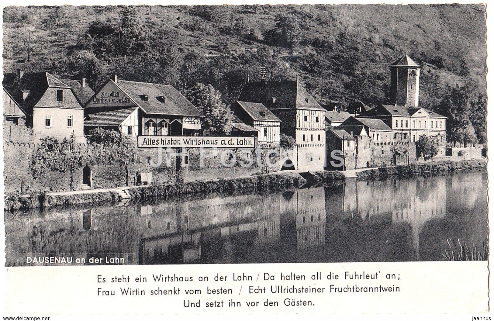 Dausenau and der Lahn - 1960 - Germany - used - JH Postcards