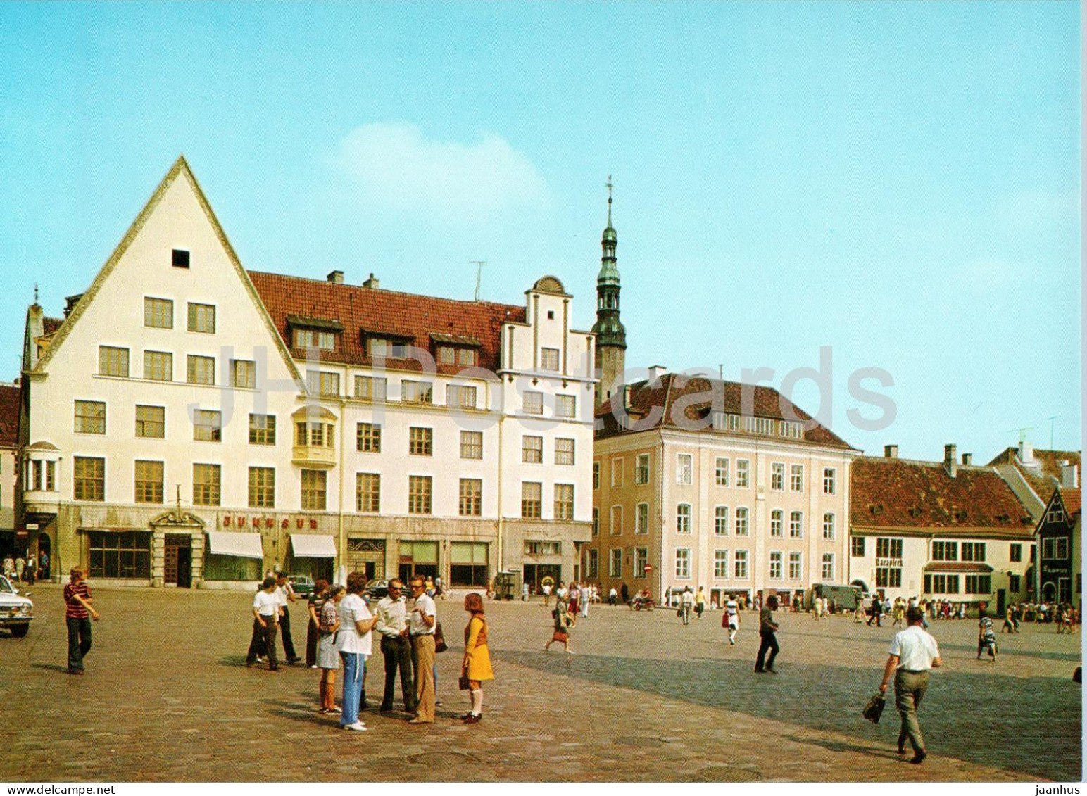 Tallinn - Town Hall square - Intourist - Estonia USSR - unused - JH Postcards