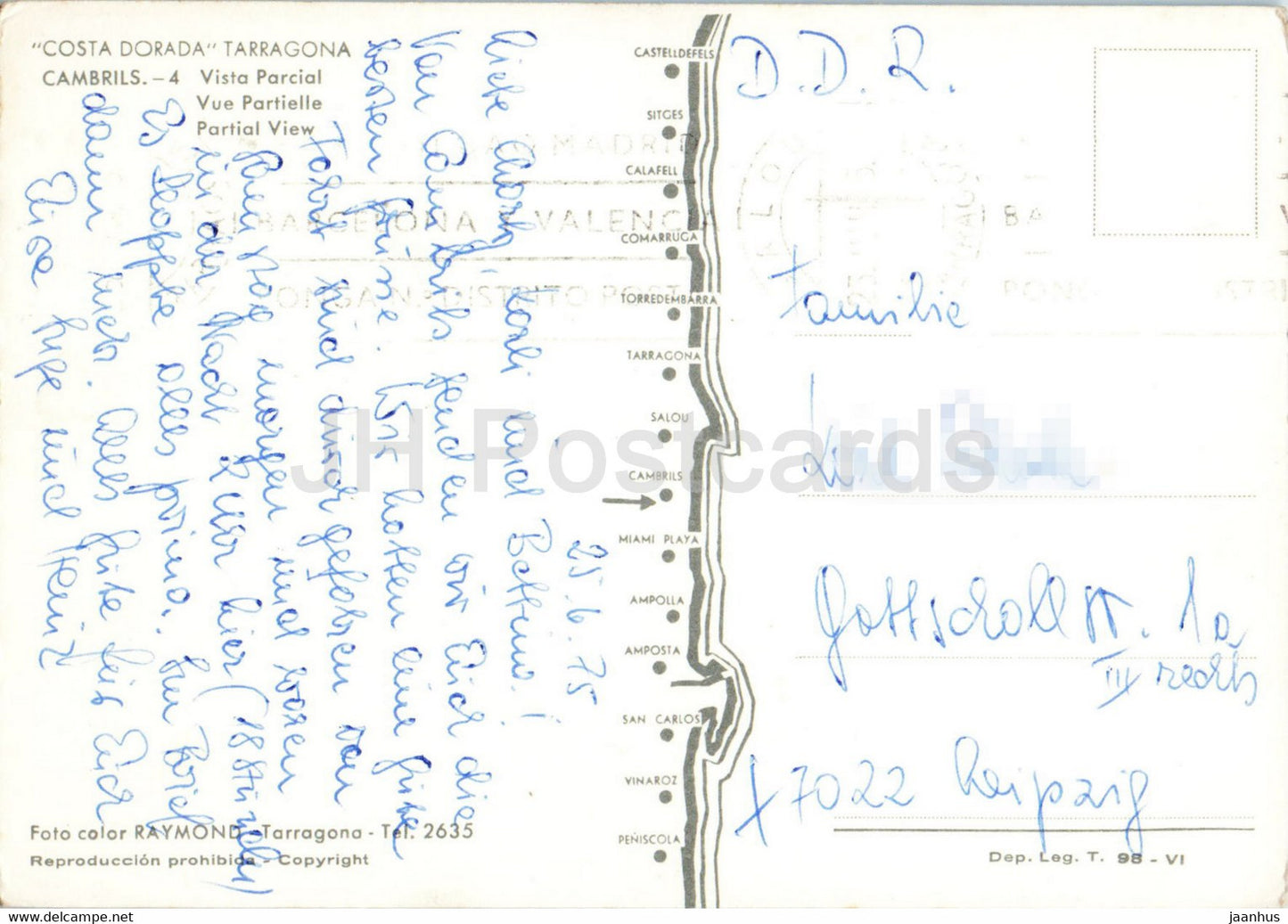 Cambrils - Costa Dorada - Tarragona - boat - 4 - 1975 - Spain - used