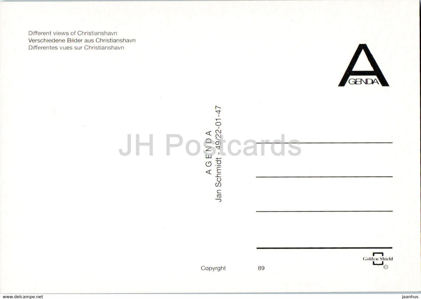 Copenhague - Différentes vues de Christianshavn - navire - bateau - multiview - 89 - Danemark - inutilisé
