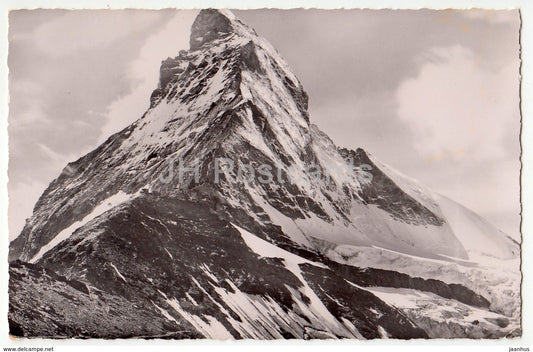 Das Matterhorn 4482 m - 396 - Switzerland - 1953 - used - JH Postcards