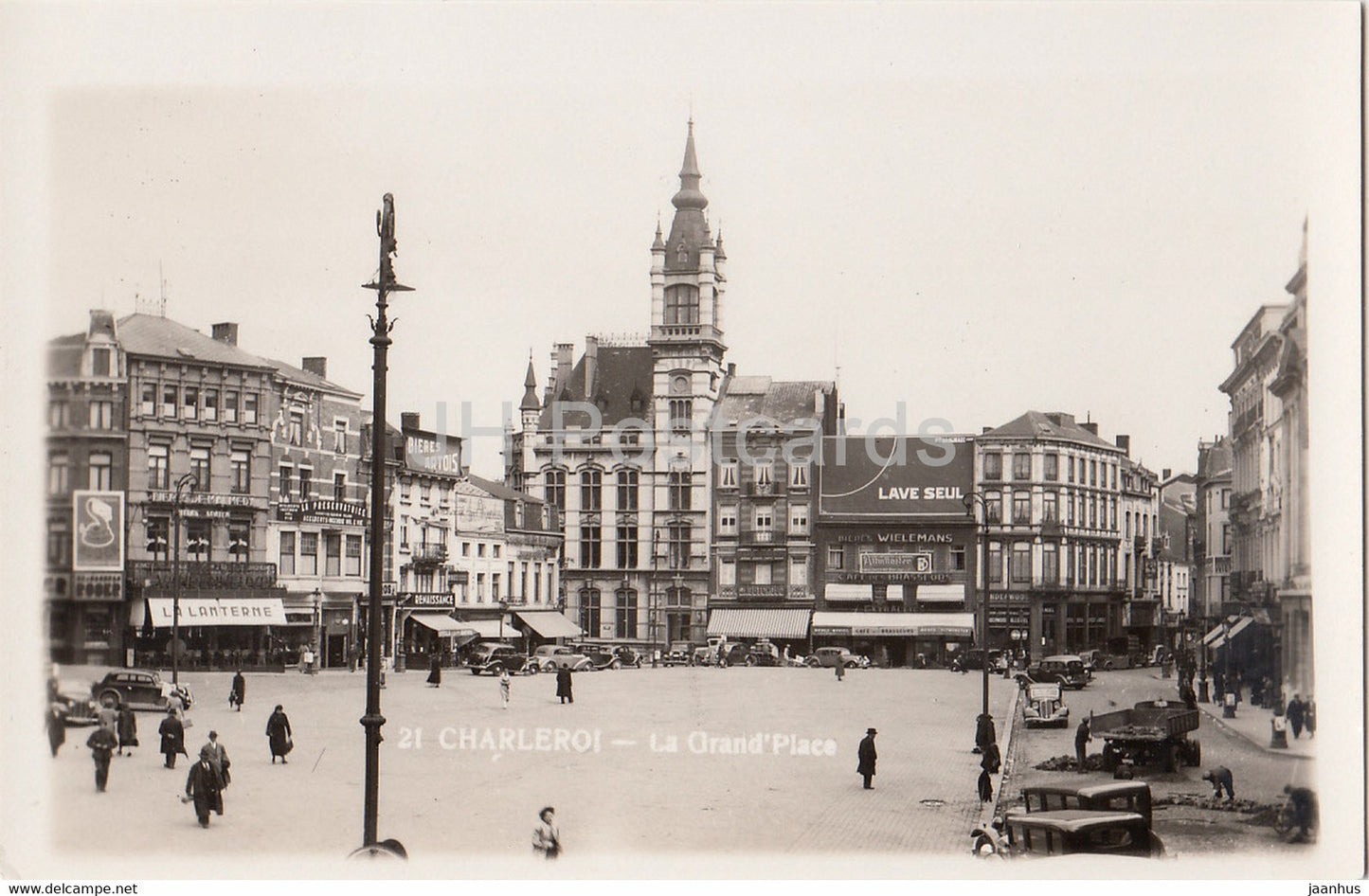 Charleroi - La Grand Place - old postcard - 1942 - Belgium - used - JH Postcards