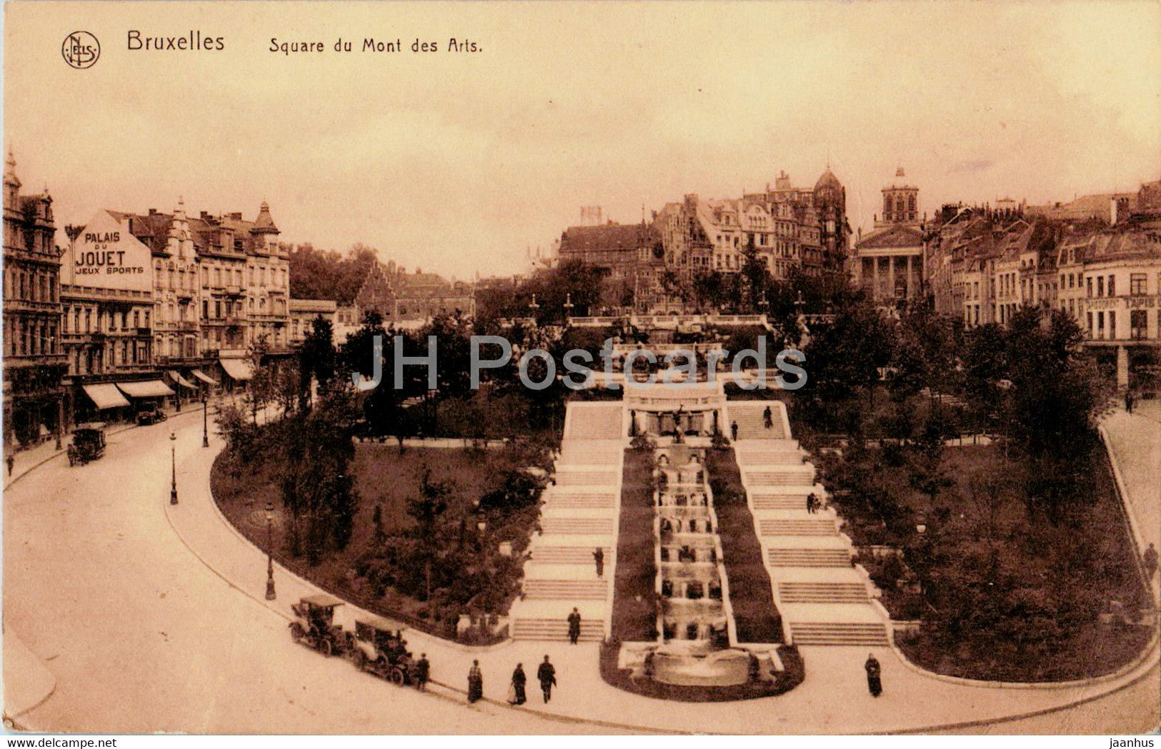 Bruxelles - Brussels - Square du Mont des Arts - 82 - old postcard - 1912 - Belgium - used - JH Postcards