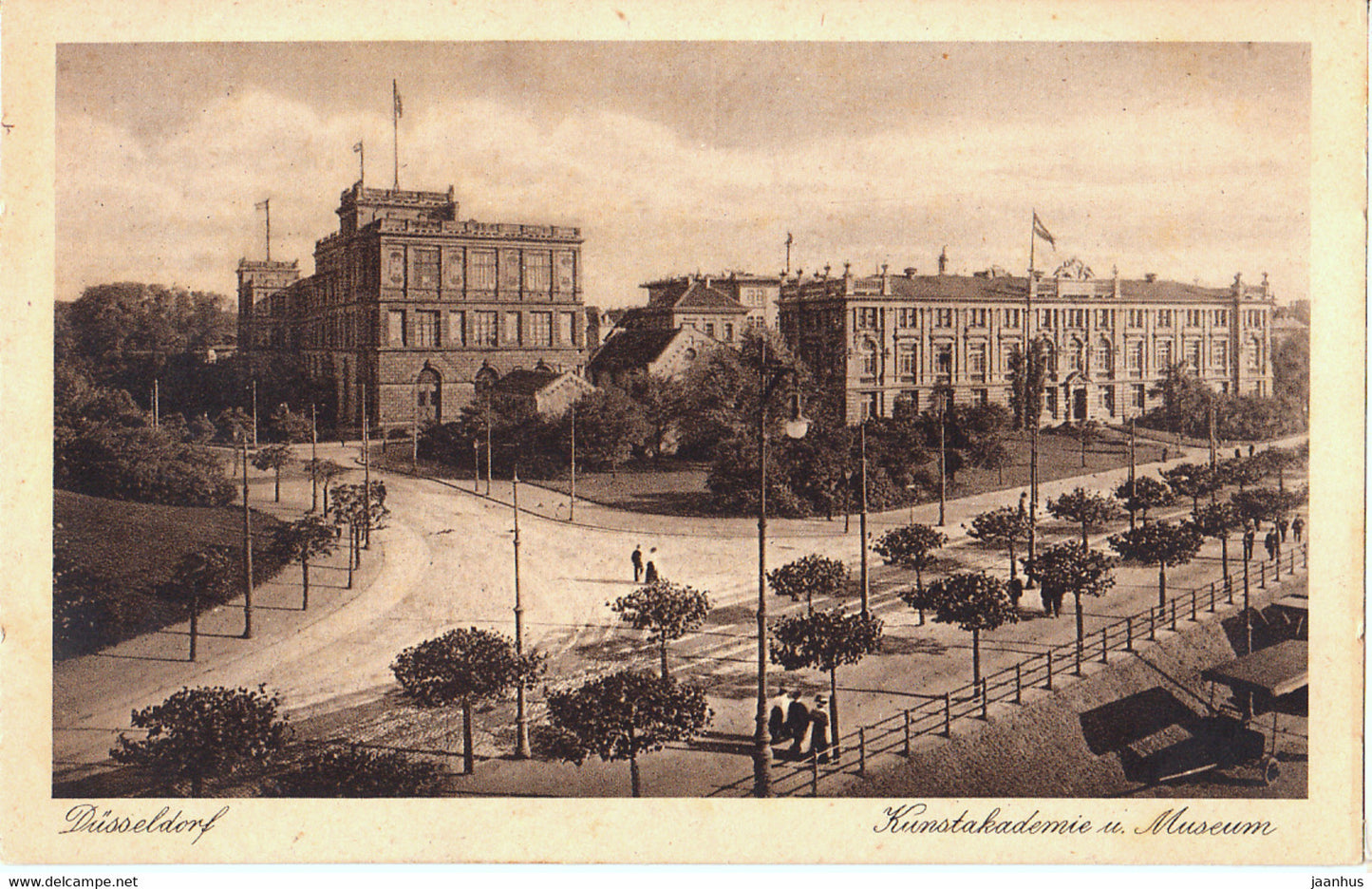 Dusseldorf - Kunstakademie u Museum - old postcard - 324 - Germany - unused - JH Postcards
