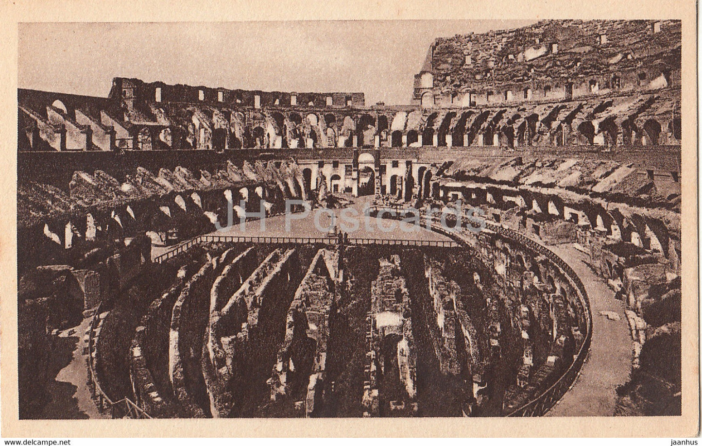Roma - Rome - Colosseum with the new excavations - old postcard - Italy - unused - JH Postcards