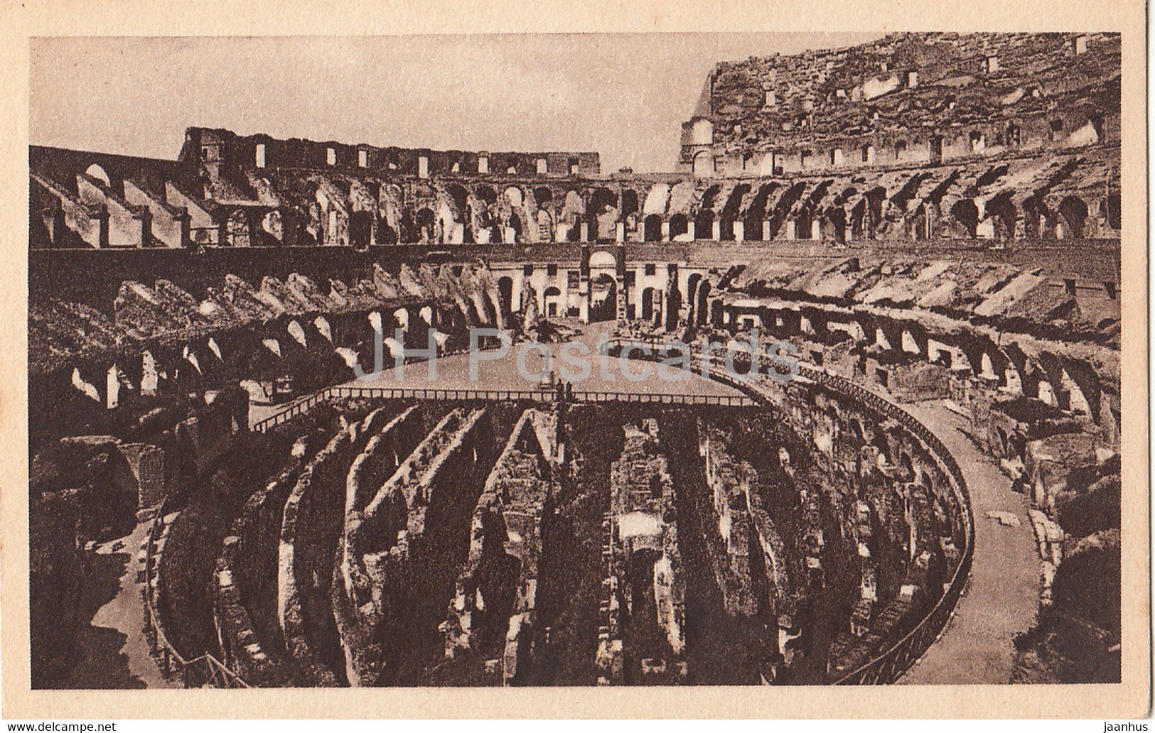Roma - Rome - Colosseum with the new excavations - old postcard - Italy - unused - JH Postcards