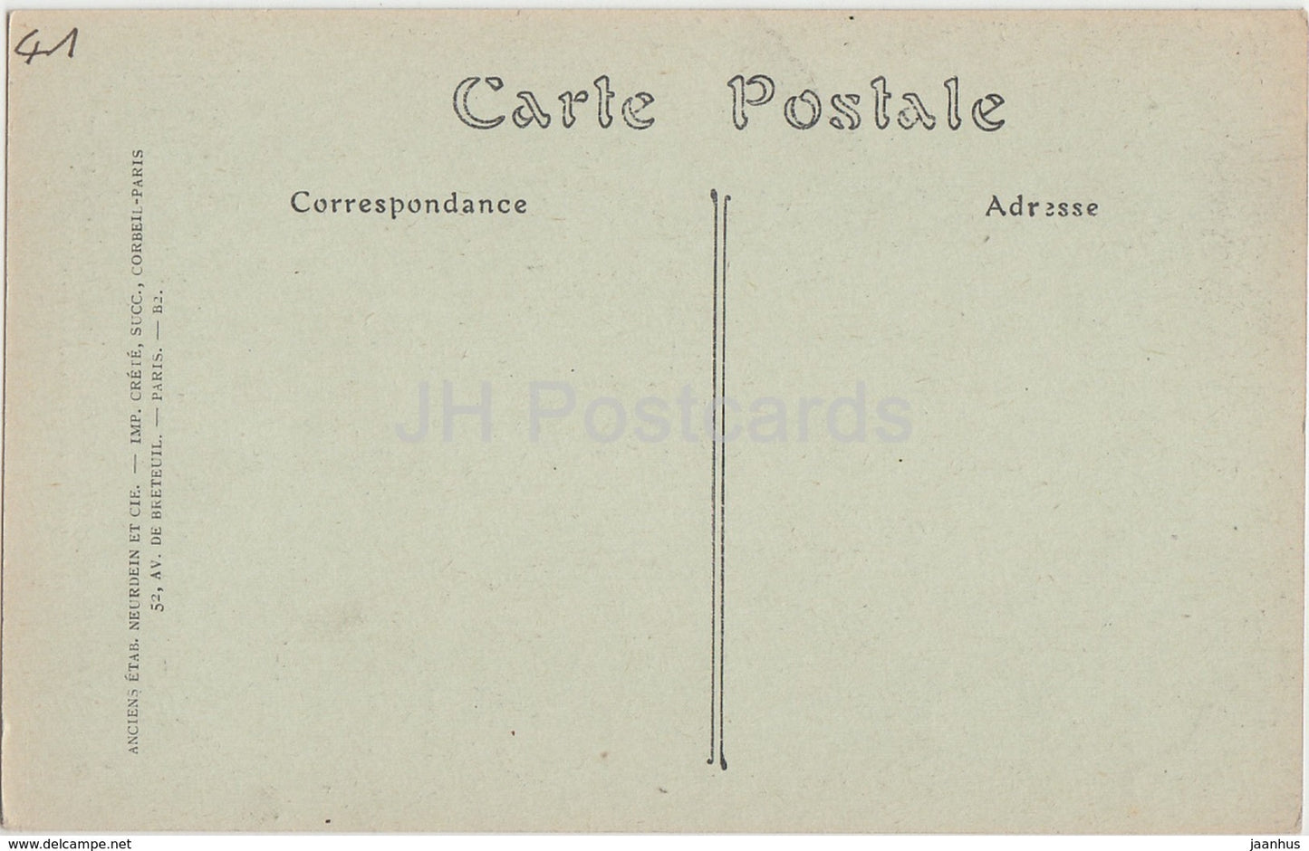 Chateau de Blois - Gargouille du Grand Escalier - castle - 269 - old postcard - France - unused