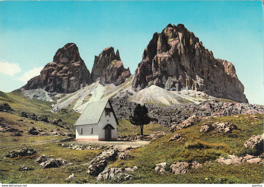 Dolomiti - Al Passo Sella 2200 m - Gruppo Sassolungo 3178 m - Italy - Italia - unused - JH Postcards