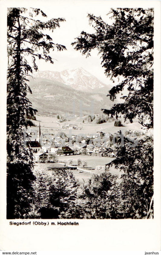 Siegsdorf m Hochfelln - old postcard - 1953 - Germany - used - JH Postcards