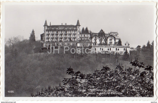 Glion - Montreux - hotel Belvedere Bellevue - 4095 - Switzerland - 1958 - used - JH Postcards