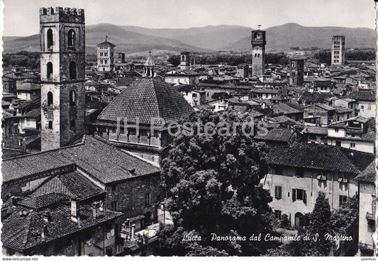 Lucca - Panorama dal Campanile di S Martino - General view from the belltower of S Martino - Italy - unused - JH Postcards