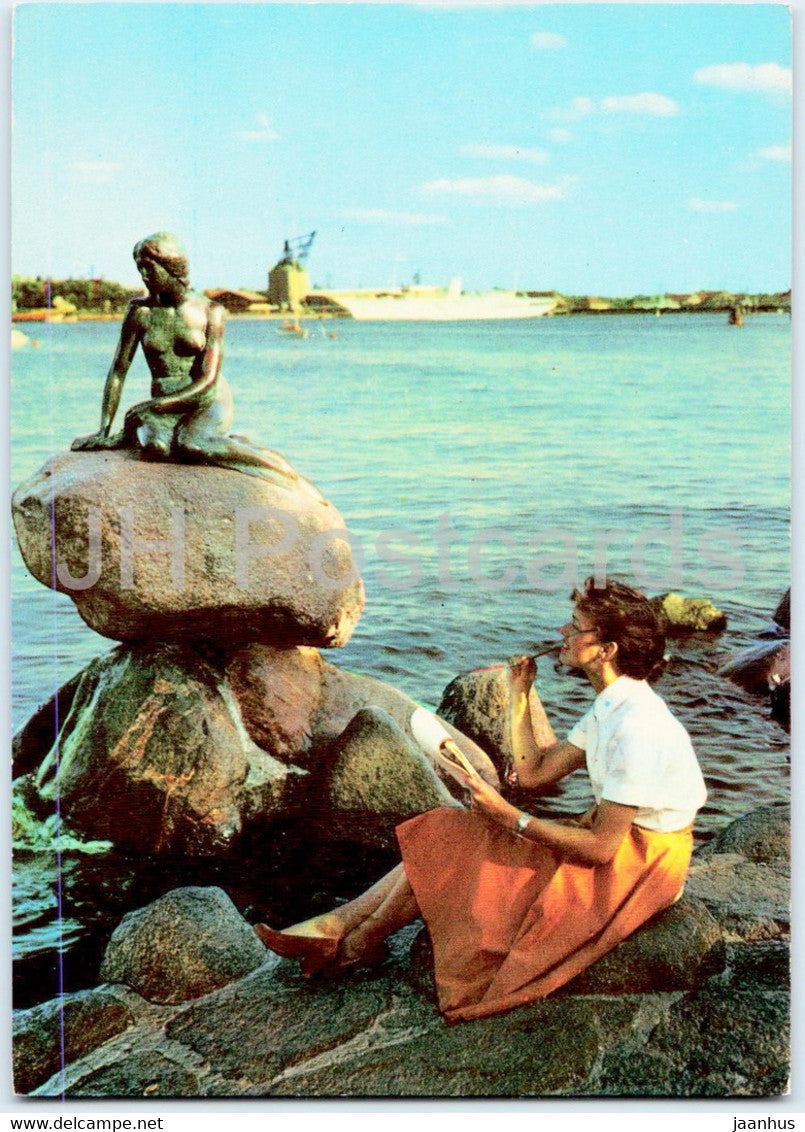 Copenhagen - View of Langelinie - Little Mermaid - 686 - Denmark - unused - JH Postcards