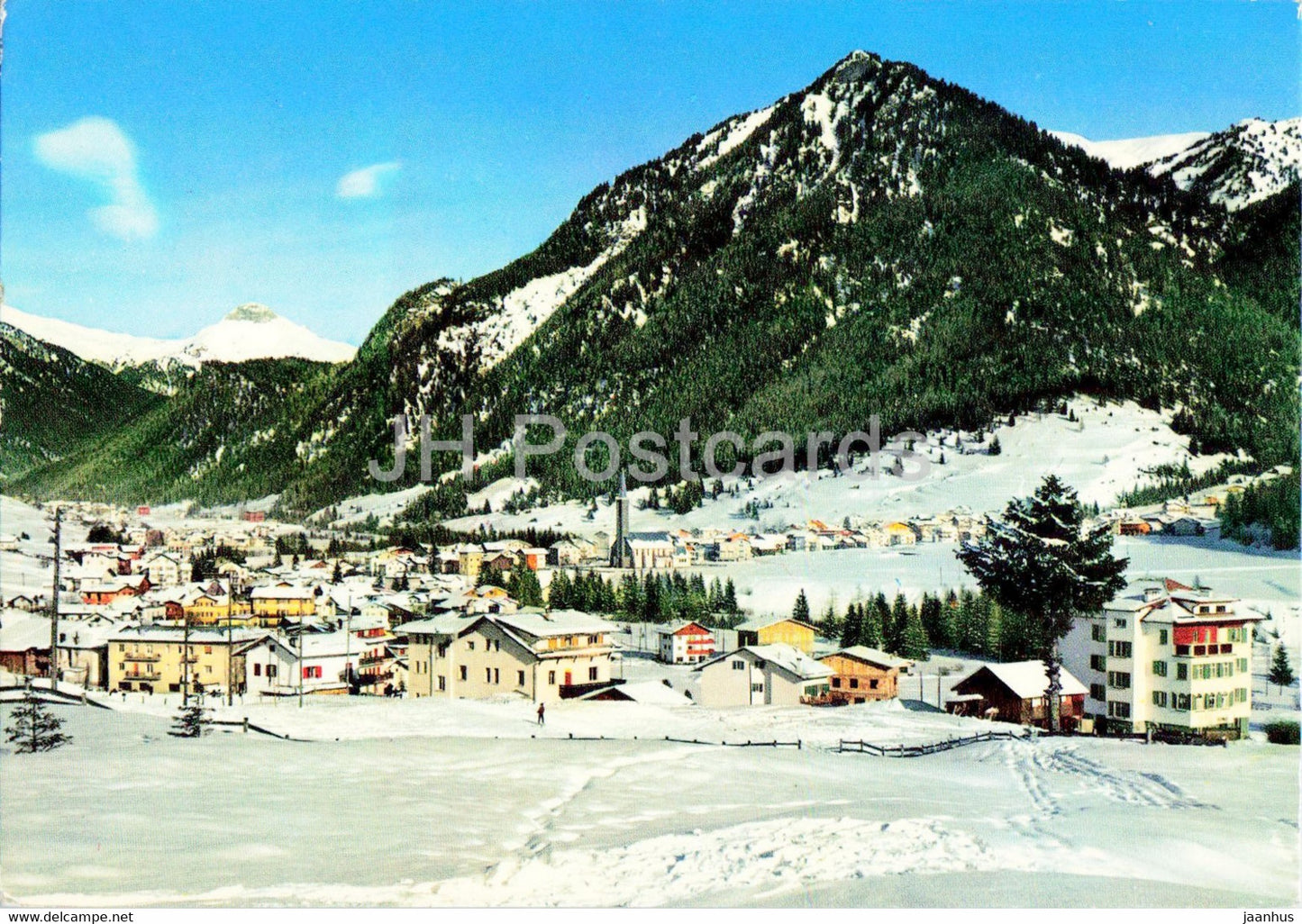 Pozza di Fassa - Dolomiti - Panorama - 1968 - Italy - used - JH Postcards