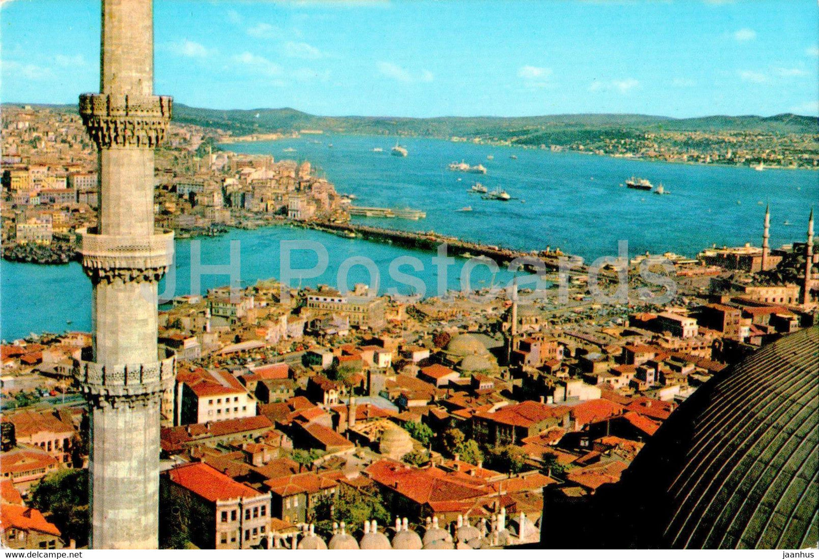 Istanbul - View of Golden Horn Galata Bridge and the Bosphorus - 126 - Turkey - unused - JH Postcards