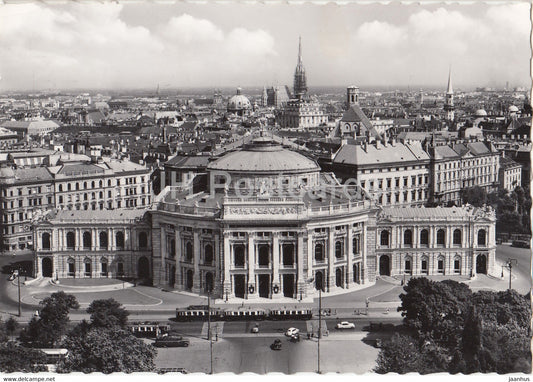 Wien - Vienna - Burgtheater - theatre - tram - 1964 - Austria - used - JH Postcards