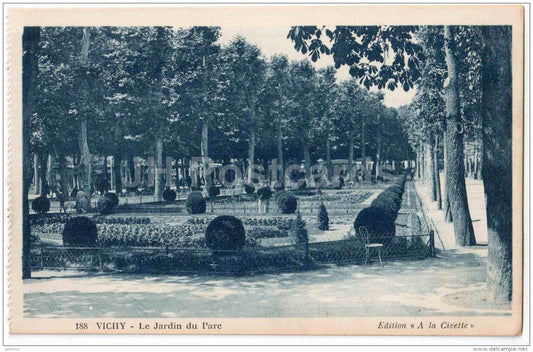 Le Jardin du Parc - Park Garden - 188 - Vichy - Allier - France - unused - JH Postcards