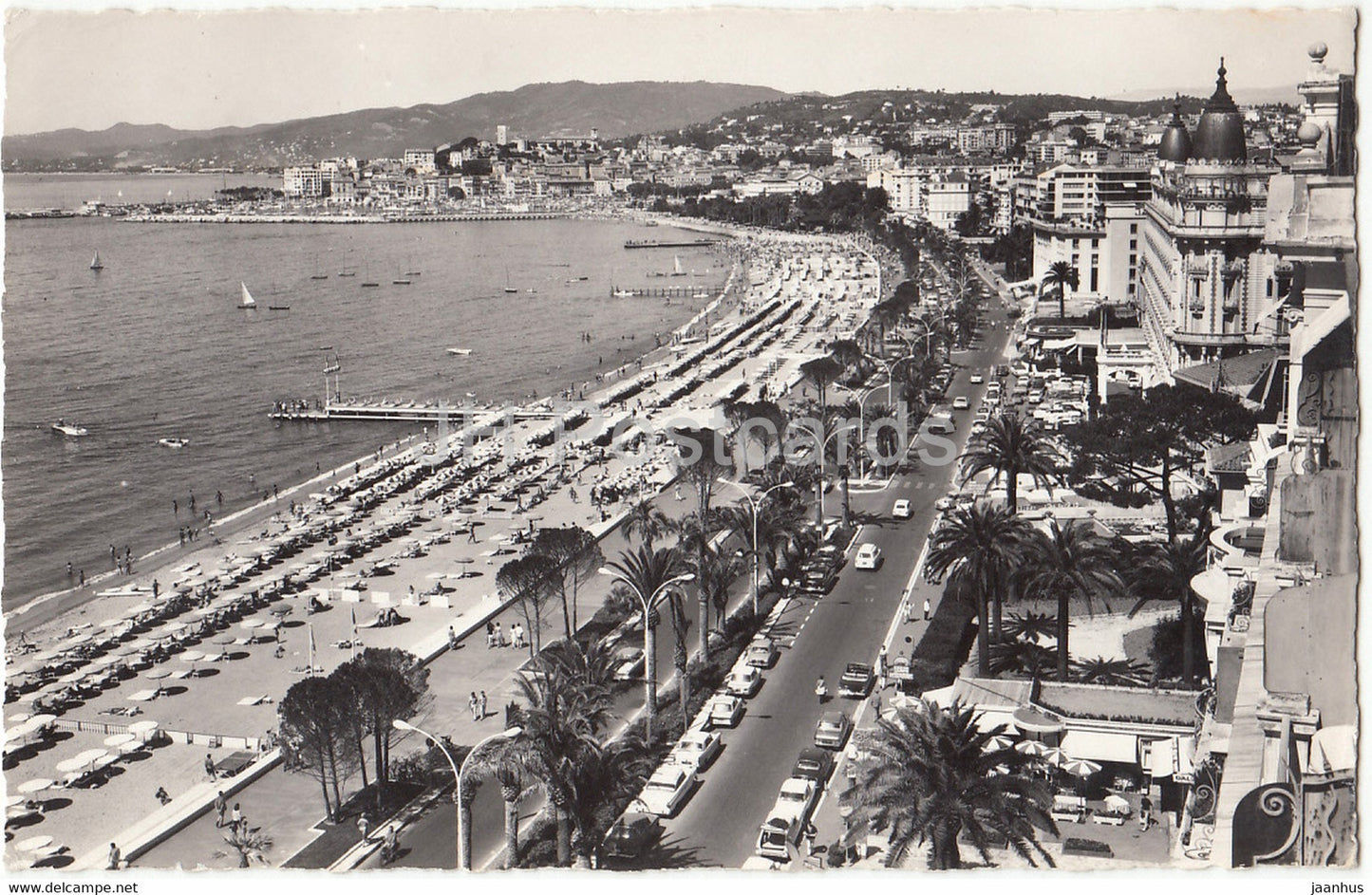 Cannes - La Croisette et le Suquet - 2211 - 1964 - France - used - JH Postcards