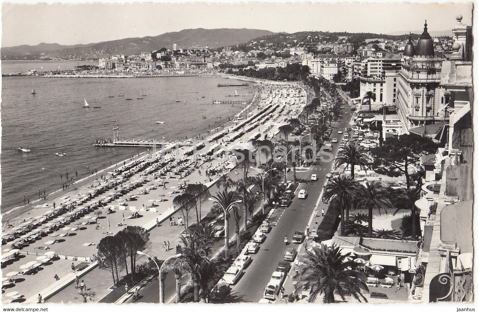 Cannes - La Croisette et le Suquet - 2211 - 1964 - France - used - JH Postcards
