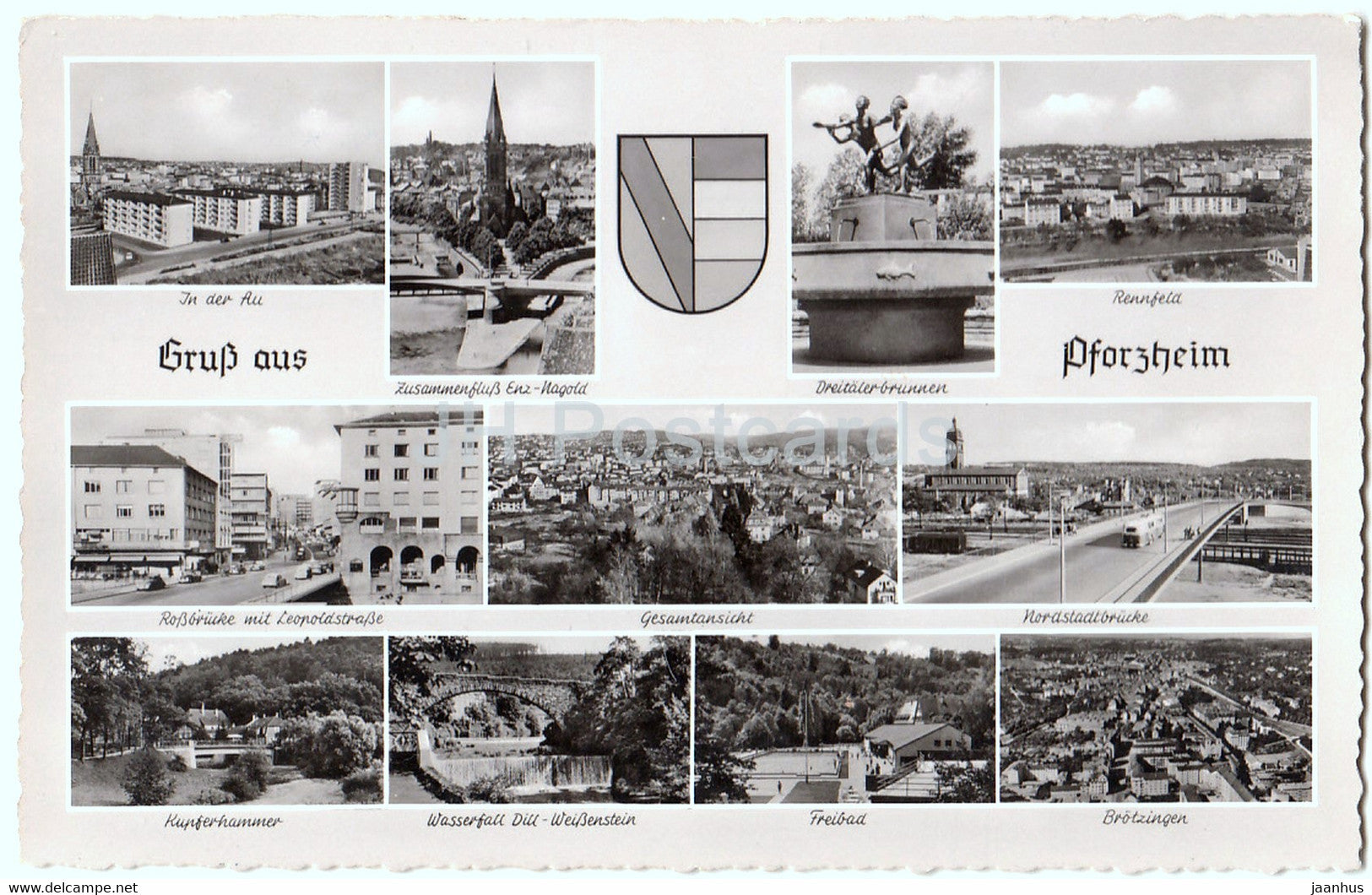 Gruss aus Pforzheim - Germany - unused - JH Postcards