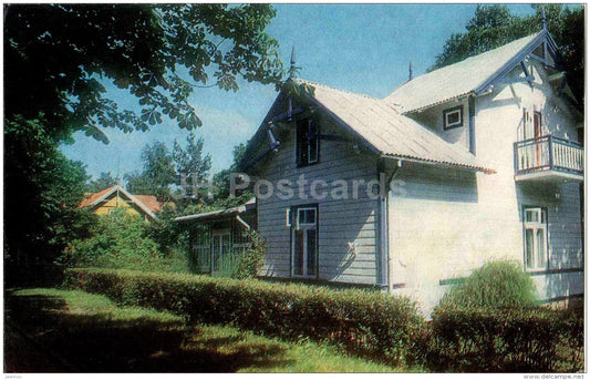 house of painter Antanas Zmuidzinavicius - Palanga - Turist - 1987 - Lithuania USSR - unused - JH Postcards