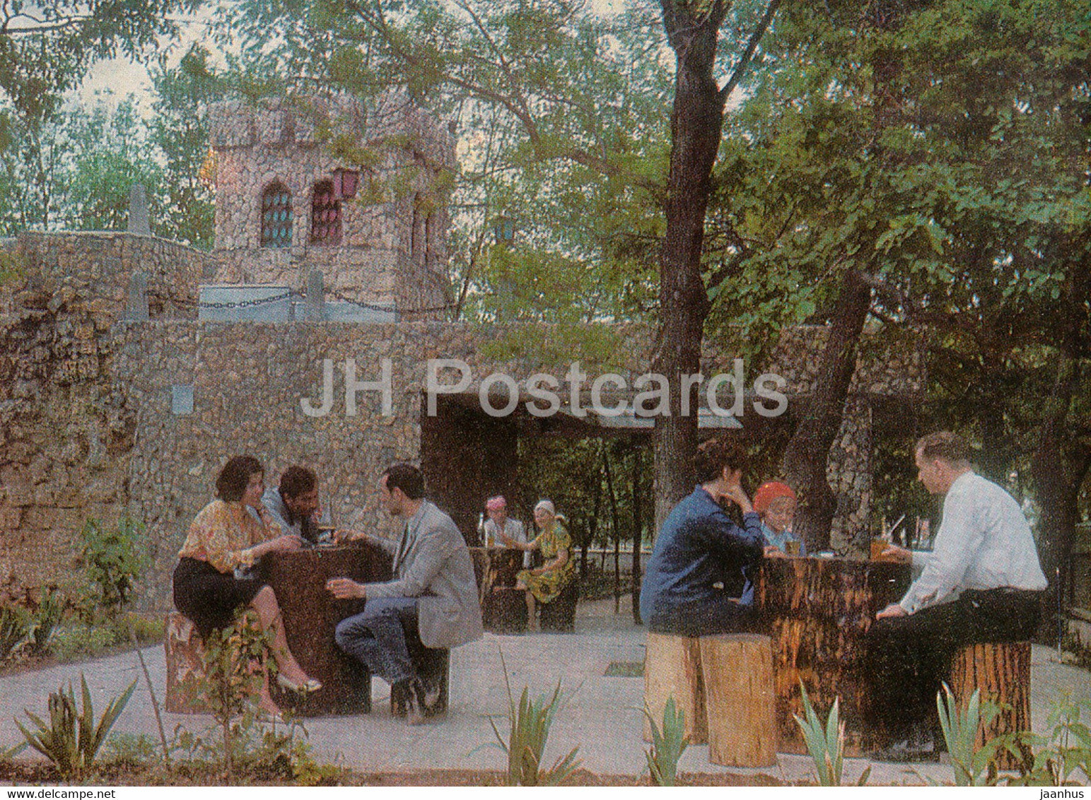Yevpatoriya - Evpatoria - cafe Grotto - Crimea - 1971 - Ukraine USSR - unused - JH Postcards