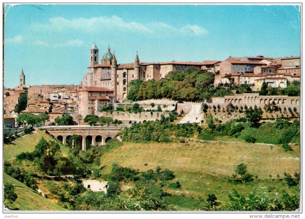 panorama - Urbino - Marche - 6 - Italia - Italy - sent from Italy to Germany 1984 - JH Postcards