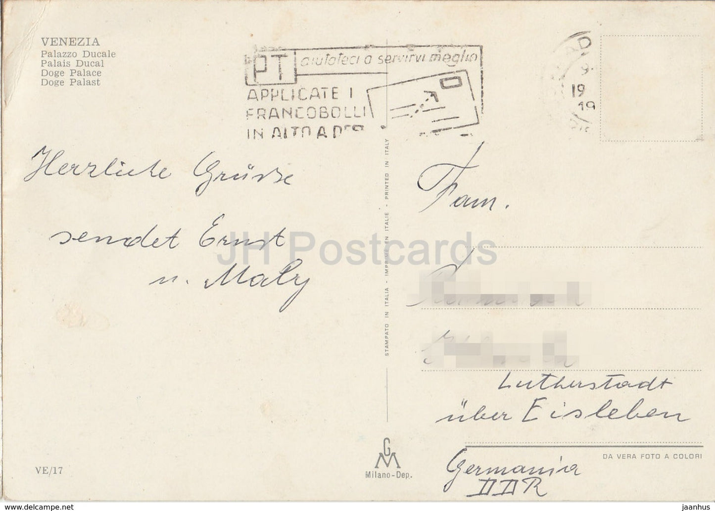 Venezia - Venice - Palazzo Ducale - Doge Palace - Italy - used
