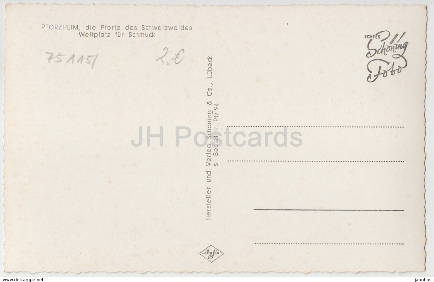 Gruss aus Pforzheim - Deutschland - unbenutzt