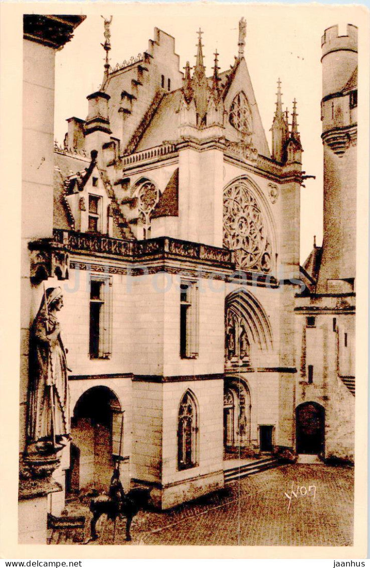 Chateau de Pierrefonds - La Chapelle - La Douce France - castle - 11 - old postcard - France - unused - JH Postcards