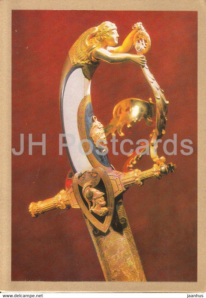 Sabre Hilt - Armory Chamber of the Moscow Kremlin - 1975 - Russia USSR - unused - JH Postcards