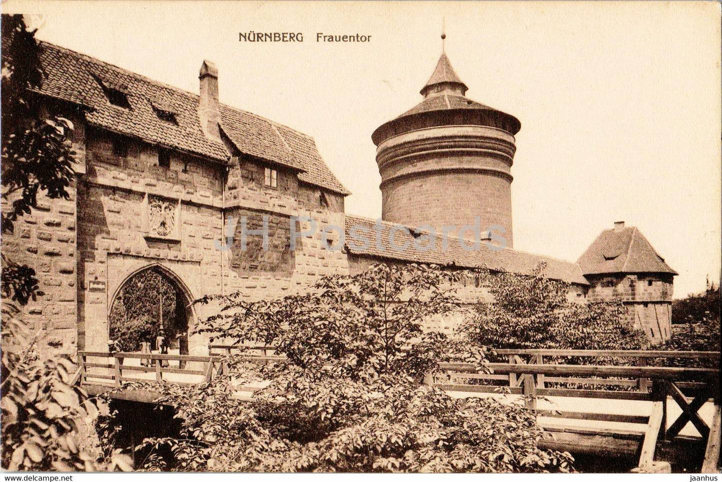Nurnberg - Nuremberg - Frauentor - 2254 - old postcard - Germany - unused - JH Postcards