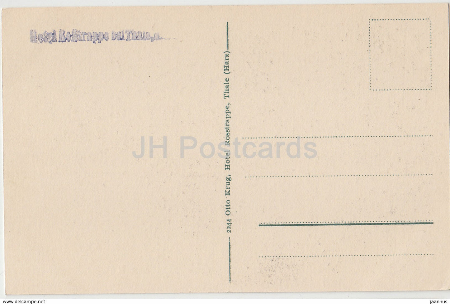 Bodetal bei Thale im Harz - Konigsruhe mit Rosstrappefelsen - 2244 - old postcard - Germany - unused