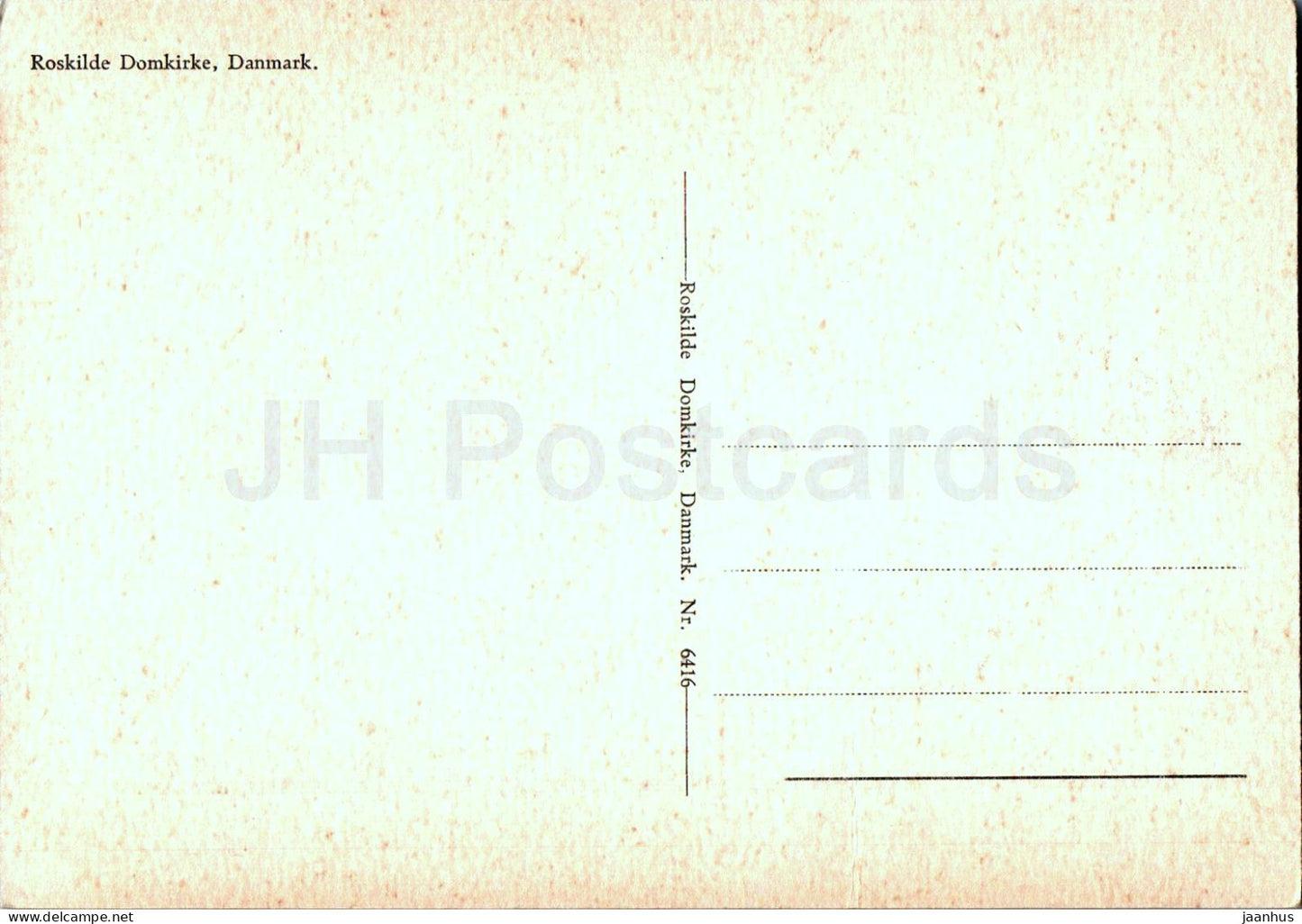 Dom zu Roskilde - Roskilde Domkirke - 6416 - alte Postkarte - Dänemark - unbenutzt 
