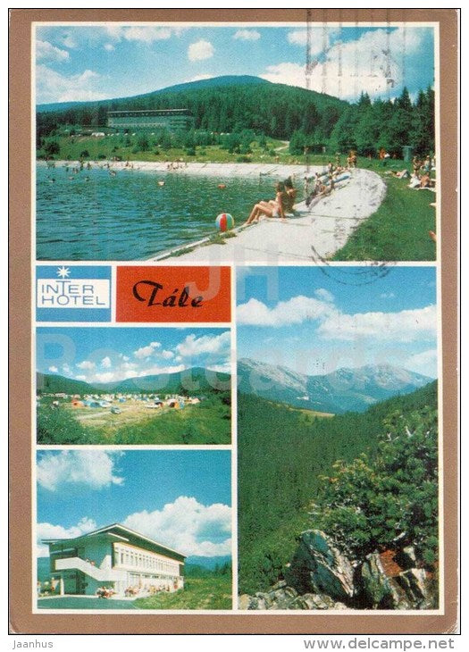 Tale - Nizke Tatry - Low Tatras - hotel Partizan - motel - Dumbier - swimming pool Czechoslovakia - Slovakia - used 1980 - JH Postcards