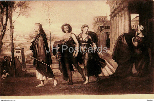 Heureux Temps - Happy Times - Musee Wiertz - 23 - painting - old postcard - Belgium - unused - JH Postcards