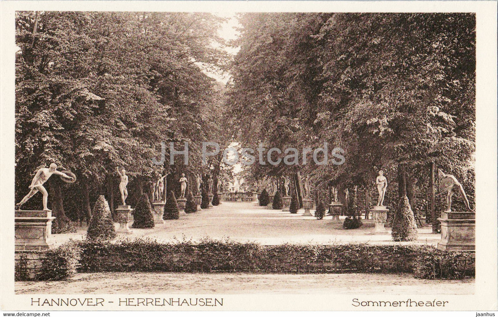 Hannover - Herrenhausen - Sommertheater - old postcard - Germany - unused - JH Postcards