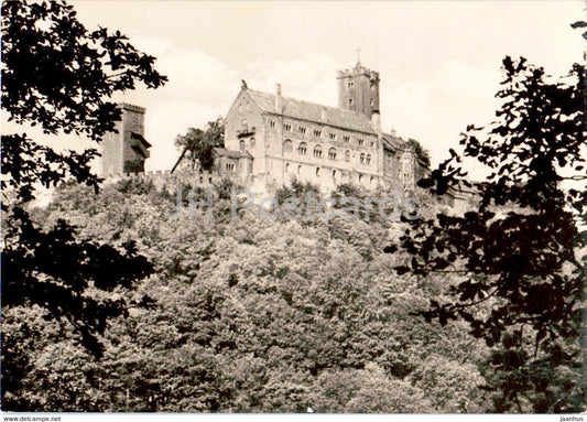 Die Wartburg bei Eisenach - castle - old postcard - 1965 - Germany DDR - used - JH Postcards