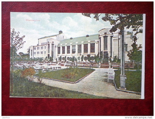 Tartu - Dorpat - theatre Vanemuine - old postcard REPRODUCTION!!! - 1981 - Estonia USSR - unused - JH Postcards