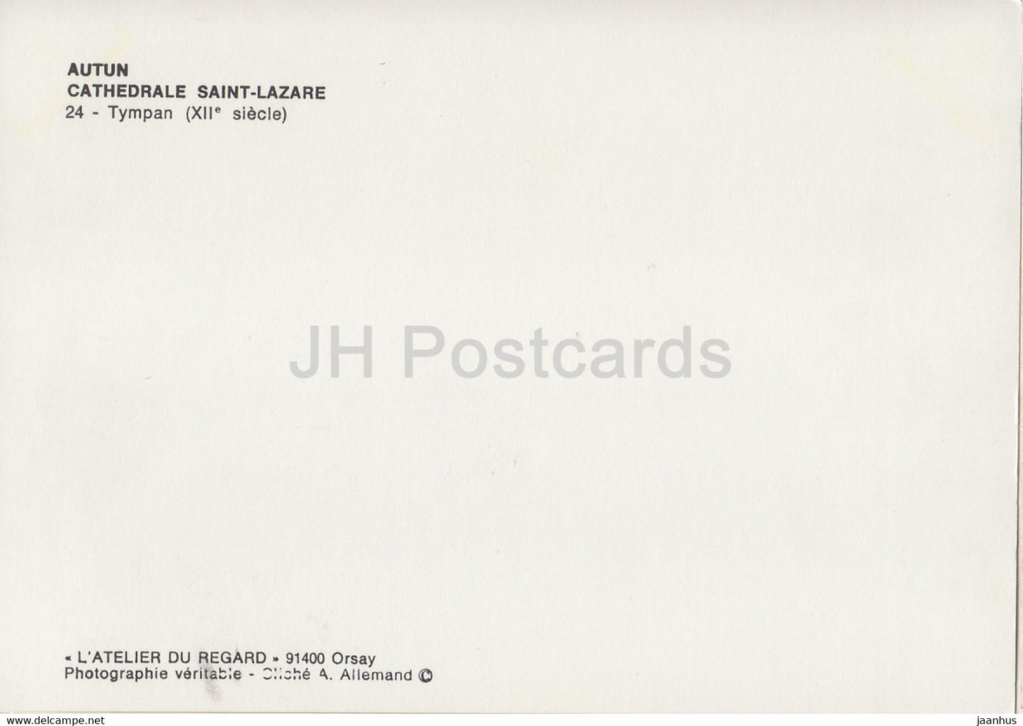 Autun - Kathedrale Saint Lazare - Tympan - Kathedrale - Frankreich - unbenutzt